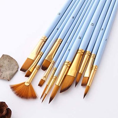 Blue Paint Brush Set