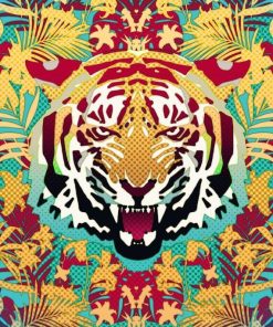 Hypnotic Tiger paint by numbers