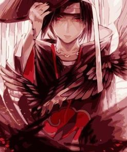 Itachi Akatsuki paint by numbers