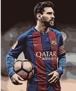 Lionel Messi paint by numbers