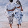 Lovers on a Beach Holiday paint by numbers