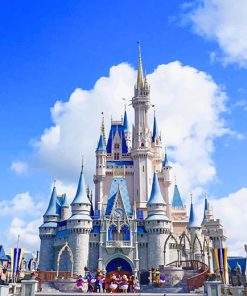 Disney World Cinderella Castle Paint By Numbers