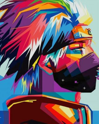 Colorful Naruto paint by numbers