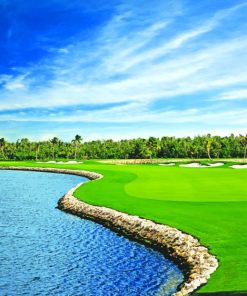 Ritz Carlton Grand Cayman Golf paint by numbers