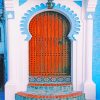 Chefchaouen Morocco Door paint by numbers