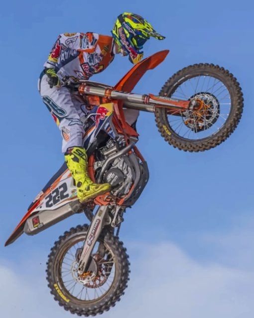 Tony Cairoli Motocross paint by numbers