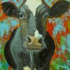 Vintage Cow paint by numbers