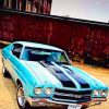 Old Muscle Car paint by numbers