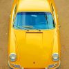 Yellow Porsche paint by numbers