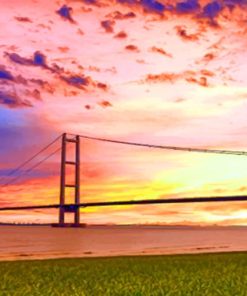 River Humber Bridge paint by numbers