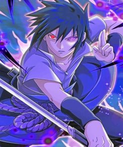 Aesthetic Sasuke Paint by numbers