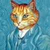 Van Gogh Cat paint by numbers