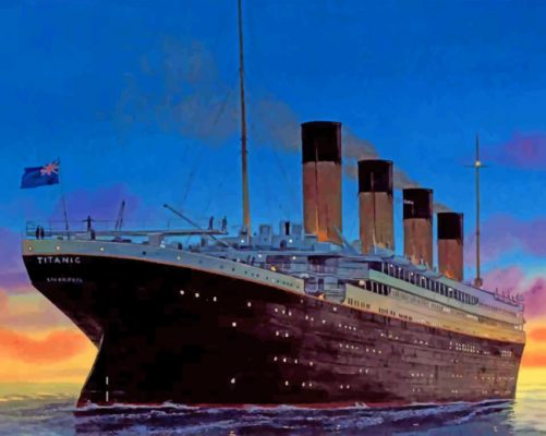 Titanic ship paint by numbers