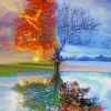 Tree Seasons paint by number