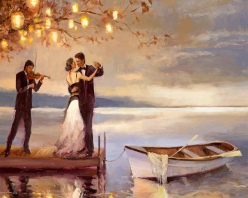 Romantic Couple Dancing paint by numbers