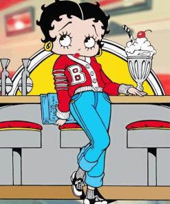 Betty Boop Painting by numbers