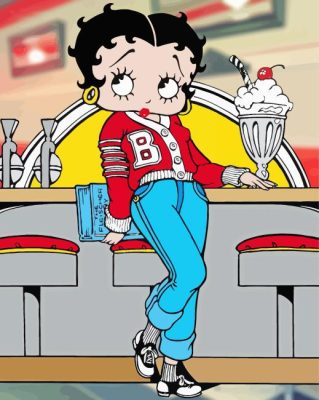 Betty Boop Painting by numbers