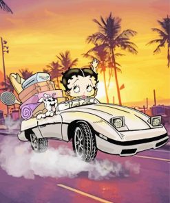 Betty Boop Travelling Painting by numbers