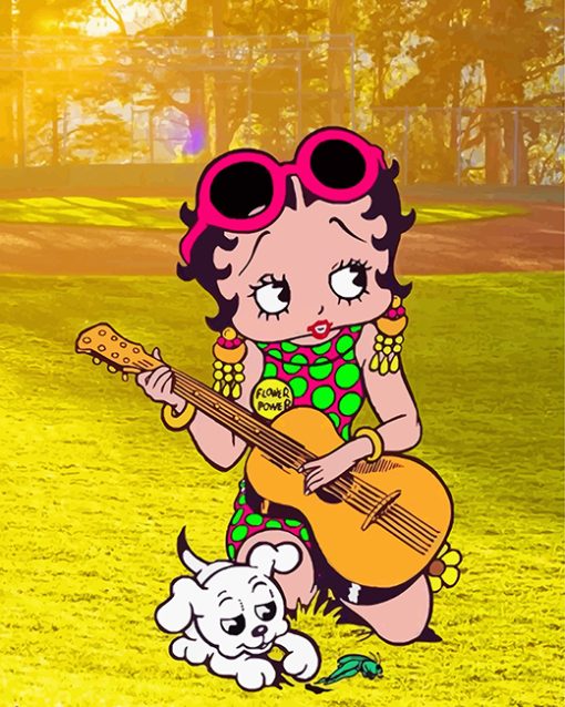 betty-boop-playing-music-paint-by-numbers