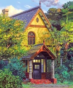 studio-ghibli-house-paint-by-number