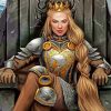 Warrior Queen Art paint by numbers