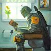 Boba Fett In Toilette Paint by numbers