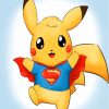 Pokemon Superhero Paint by numbers