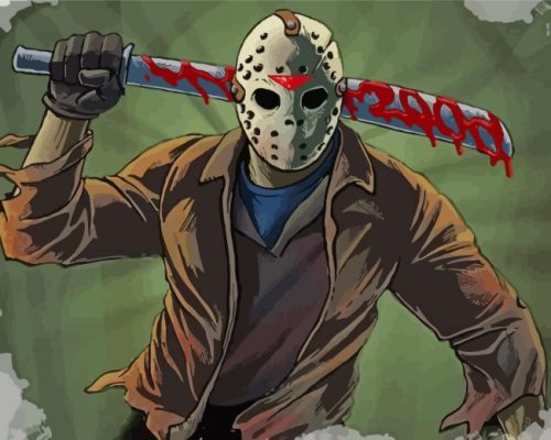 jason voorhees-paint-by-numbers