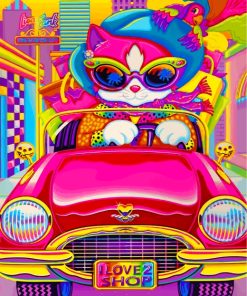 pink-kitty-driving-a-car-paint-by-numbers