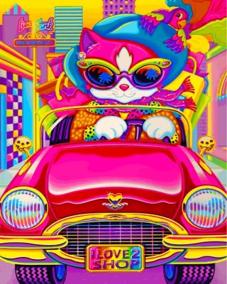 pink-kitty-driving-a-car-paint-by-numbers