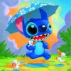 stitch-enjoying-the-rain-paint-by-numbers