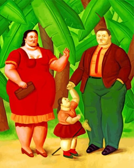 Botero Fat Family Paint By Numbers