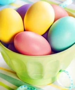 Colored Easter Eggs paint by numbers