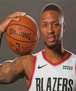 Damian-Lillard-blazers-player-paint-by-numbers