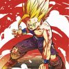 Dragon Ball Gohan Illustration Paint by numbers