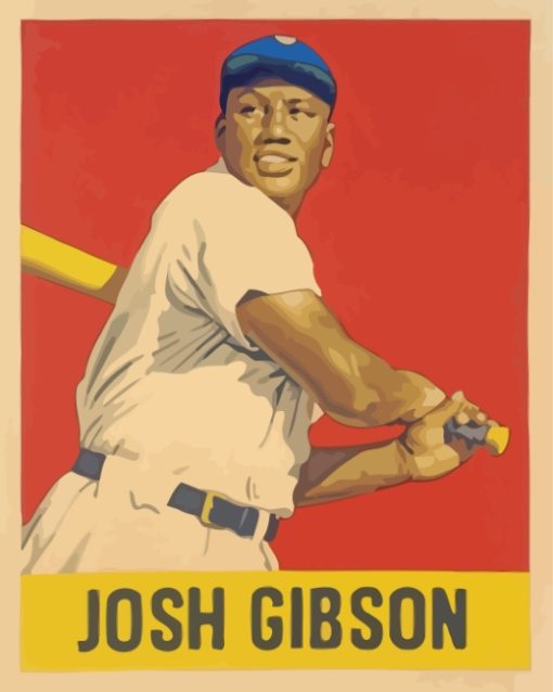 Josh Gibson Illustration Paint by numbers