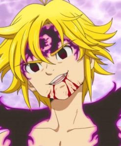 Meliodas Assault Mode Paint by numbers