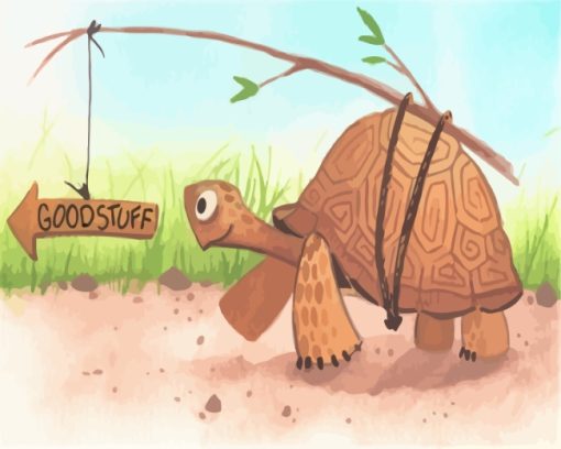 Tortoise-paint-by-numbers