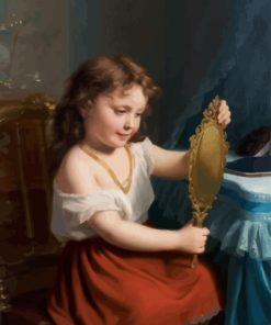 little-girl-and-mirror-paint-by-numbers