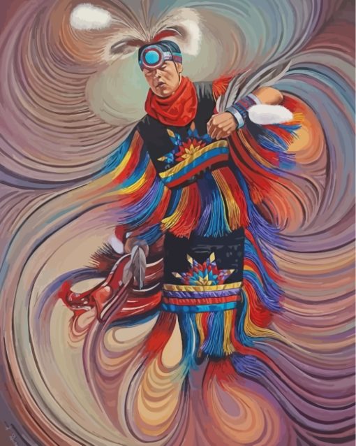 native-american-man-paint-by-numbers