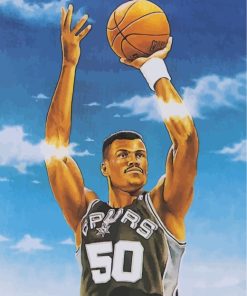 san-antonio-spurs-david-robinson-paint-by-numbers