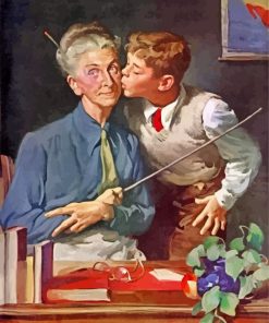 student-kissing-his-teacher-paint-by-number