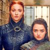 Sansa And Arya Stark paint by number