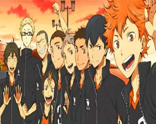 haikyu Anime Serie paint by number