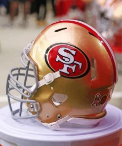 49ers Football Team Helmet Paint By Numbers