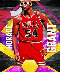 Basketballer Horace Grant Poster Paint By Numbers