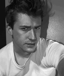 Black And White Joseph Mazzello Paint By Numbers