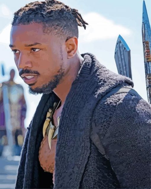 Black Panther Killmonger Paint By Numbers