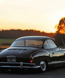 Black Karmann Ghia At Sunset Paint By Numbers