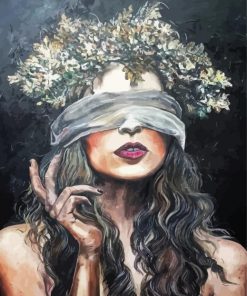 Blindfolded Lady Paint By Numbers